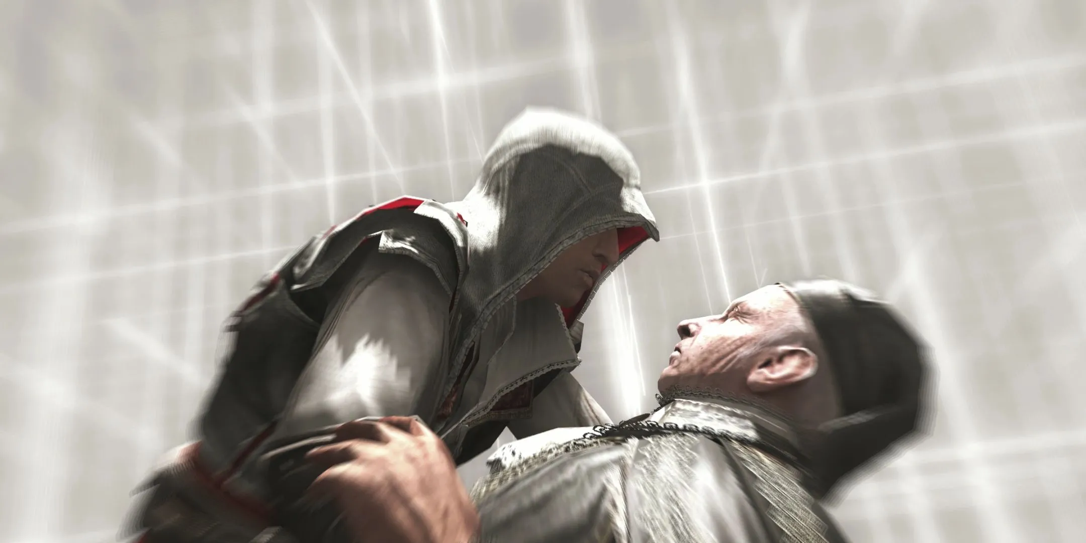 Ezio Auditore da Firenze trong Assassin's Creed 2 nói 'Requiescant In Pace' sau khi hạ gục mục tiêu.
