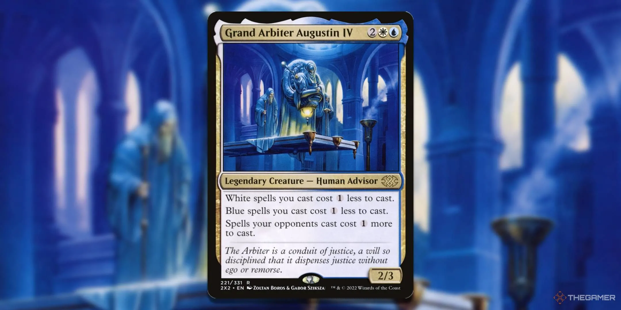 Grand Arbiter Augustin IV, Commander tiêu biểu cho các chiến thuật Stax trong Magic The Gathering.