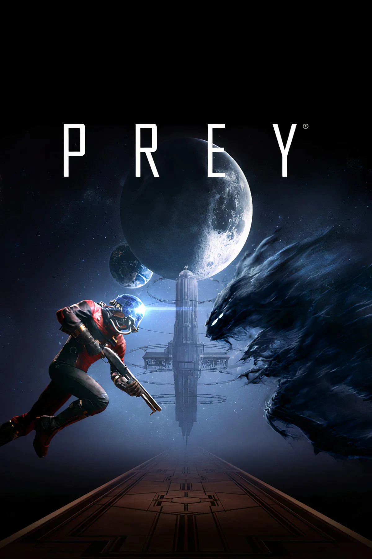 Hình ảnh so sánh Prey: phiên bản Prey 2 (thợ săn tiền thưởng) bị hủy và phiên bản Prey 2017 (immersive sim).