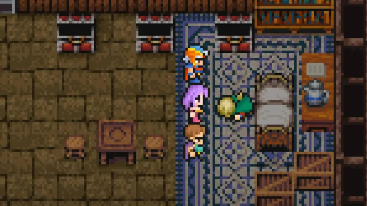 Hoàng tử Scott hi sinh bên giường bệnh trong Final Fantasy II