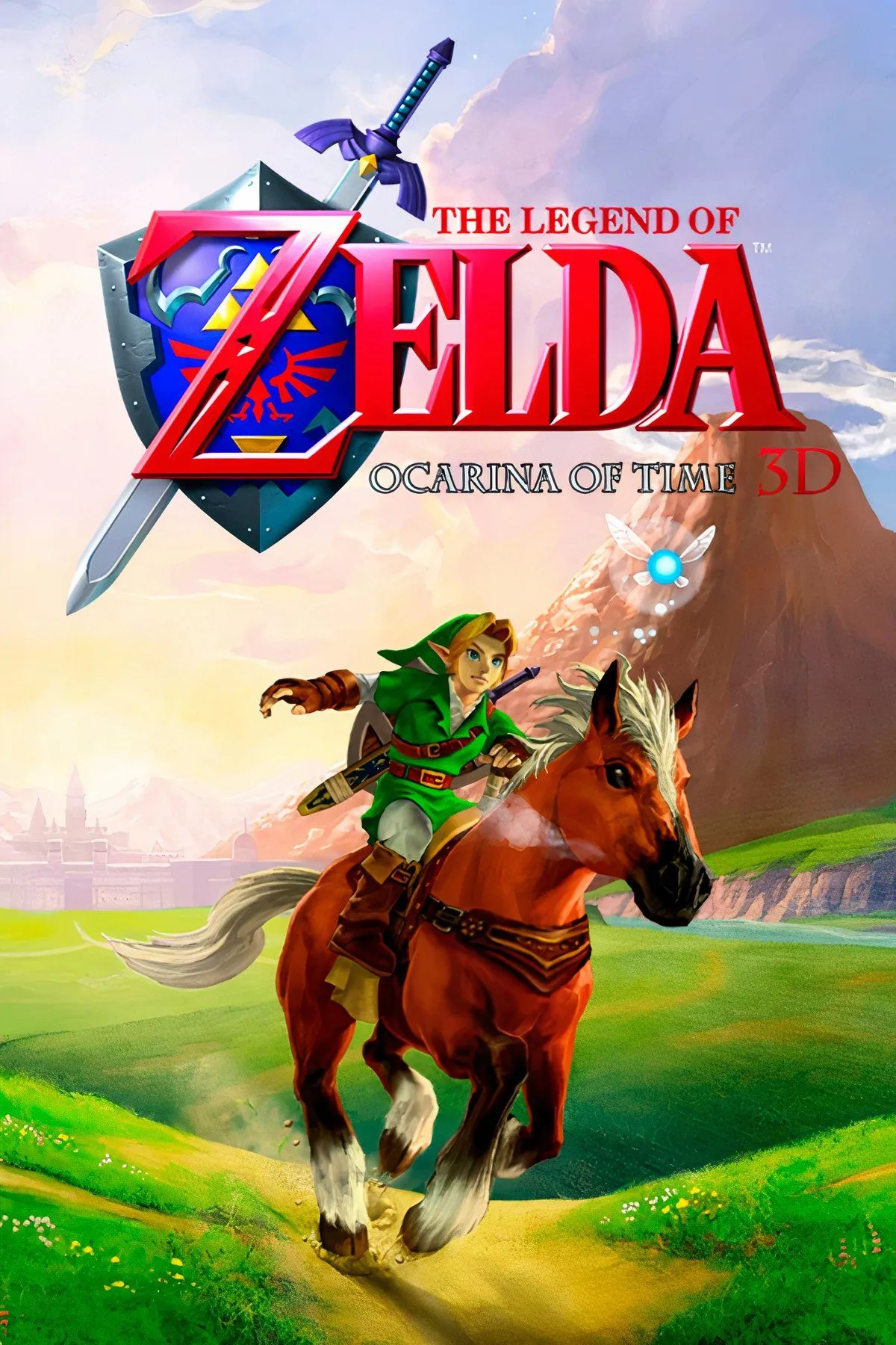 Hộp game Zelda Ocarina of Time 3D cho máy 3DS bị móp méo, được tìm thấy tại bãi đỗ xe.