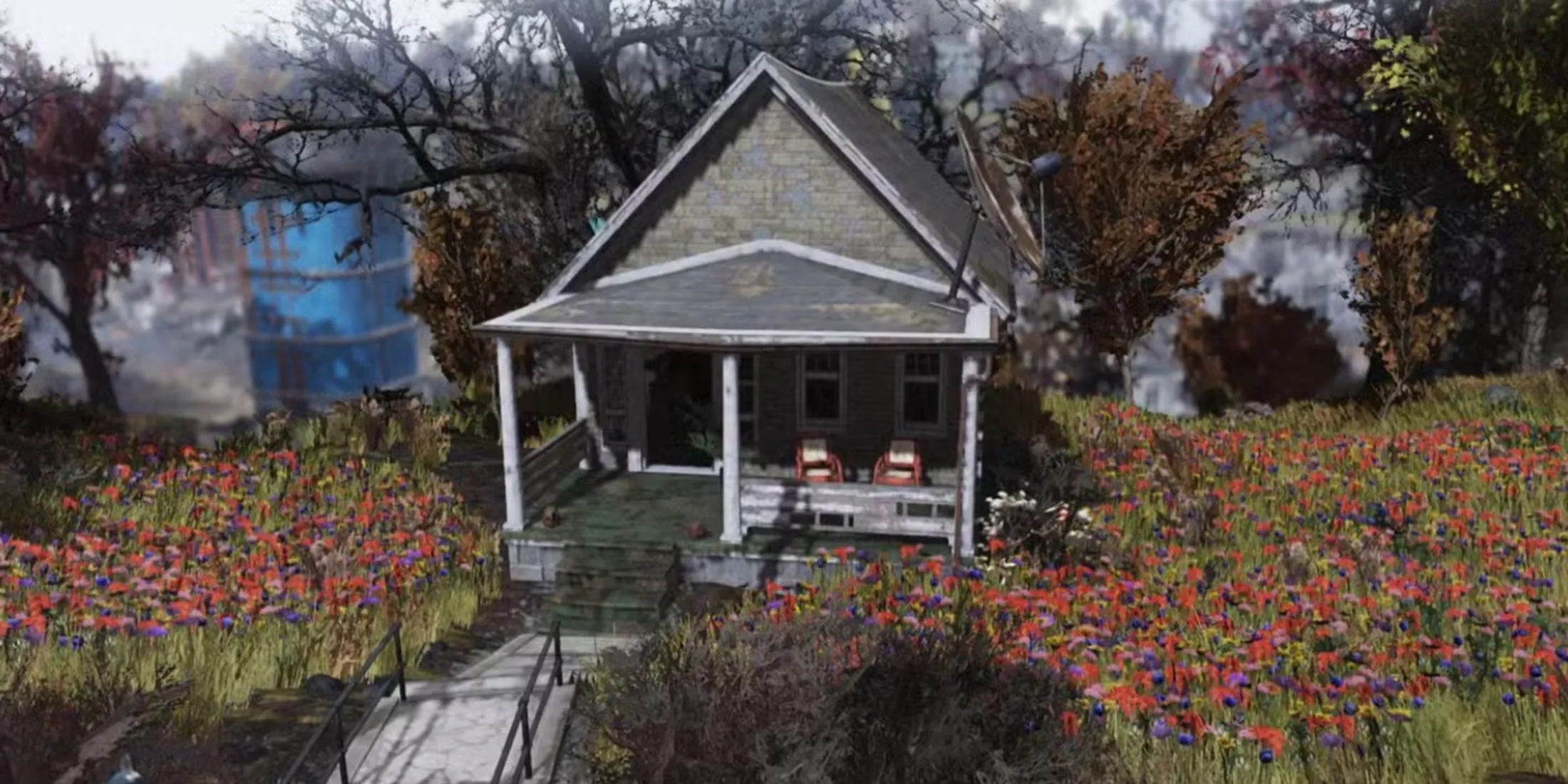 Một địa điểm trong thế giới hậu tận thế Appalachia của Fallout 76