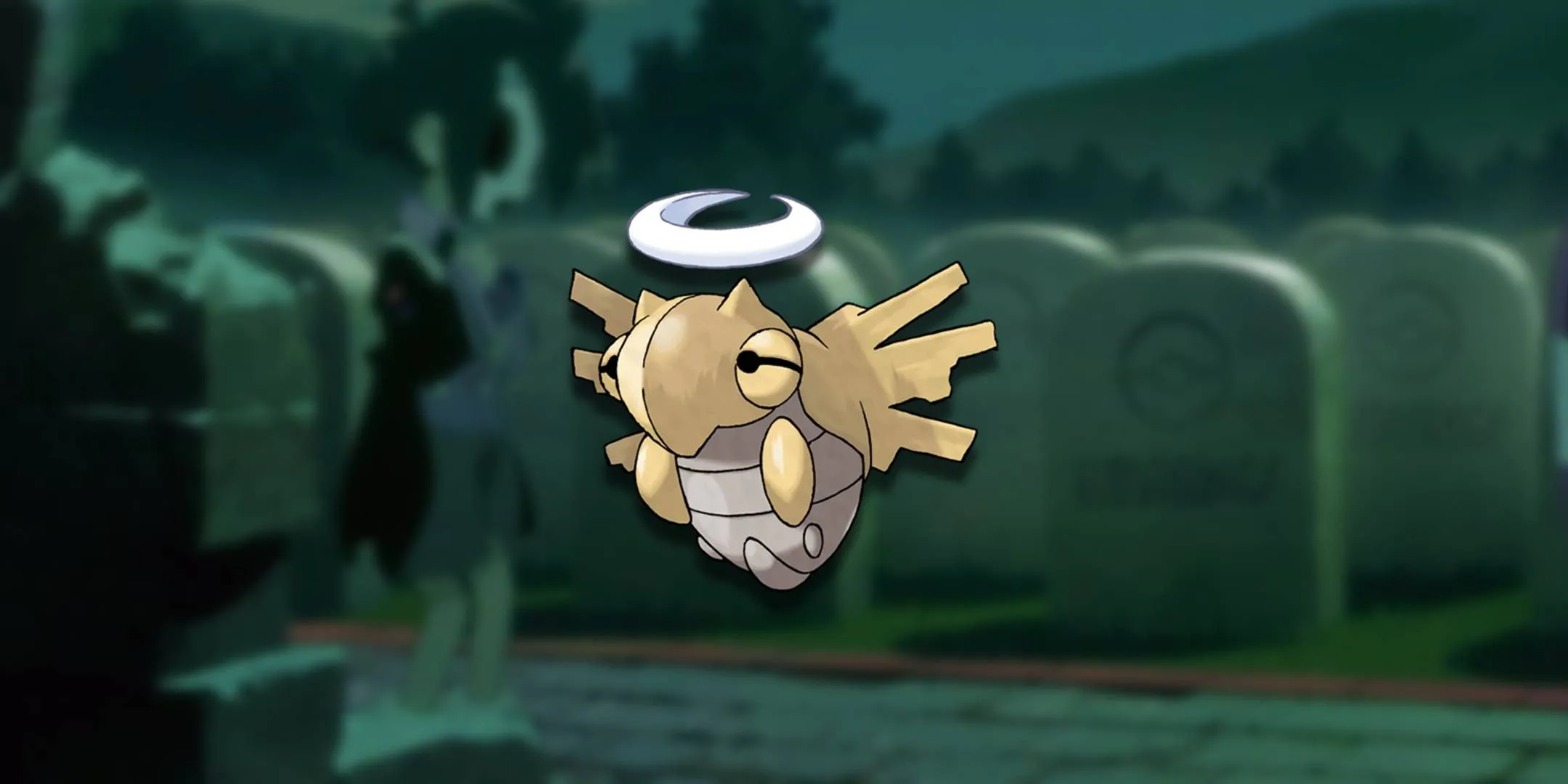 Shedinja, Pokemon bí ẩn với khả năng Wonder Guard độc đáo, ẩn mình giữa nghĩa địa.