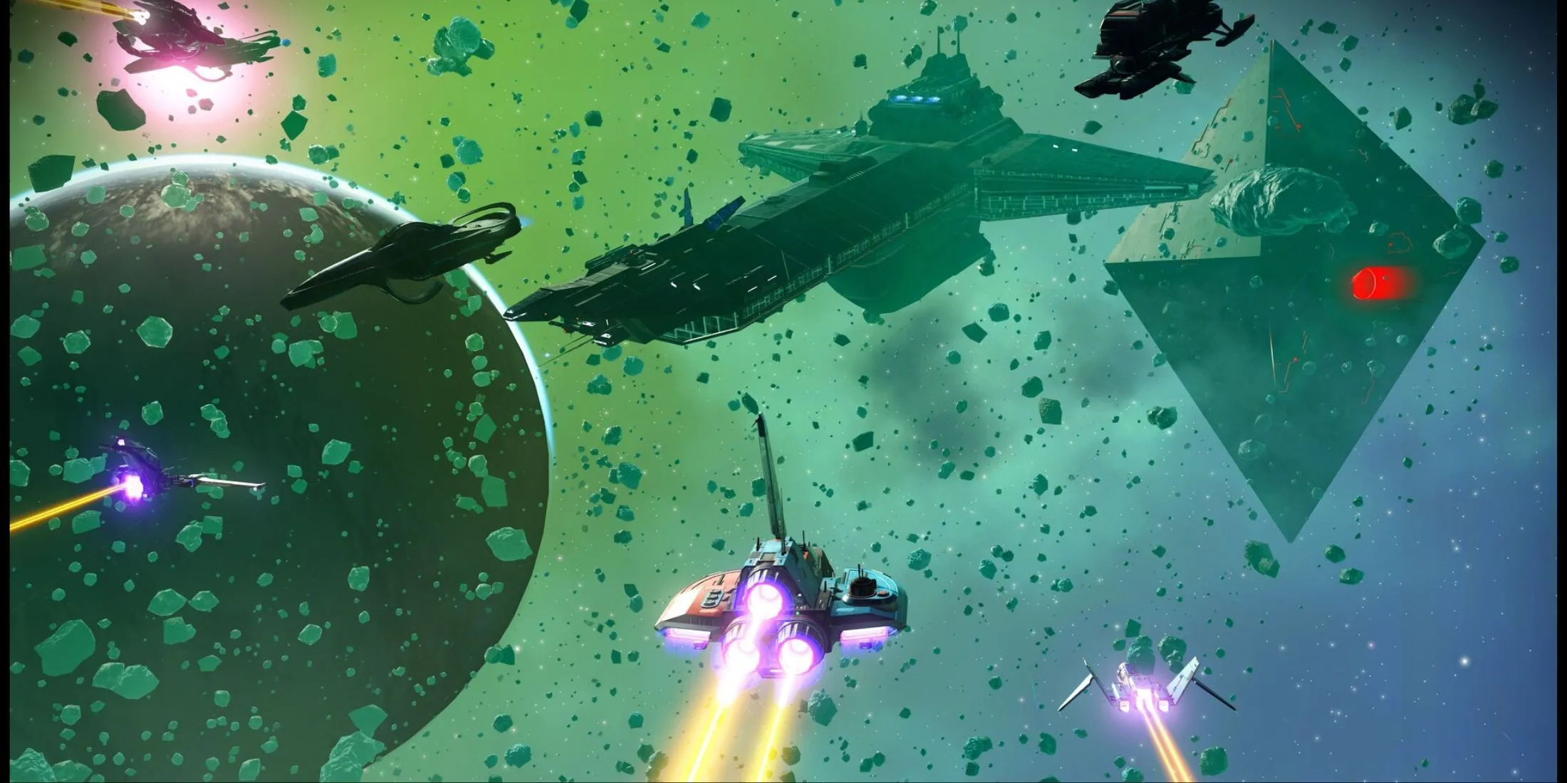 Tàu chiến Hạm trong không gian No Man's Sky