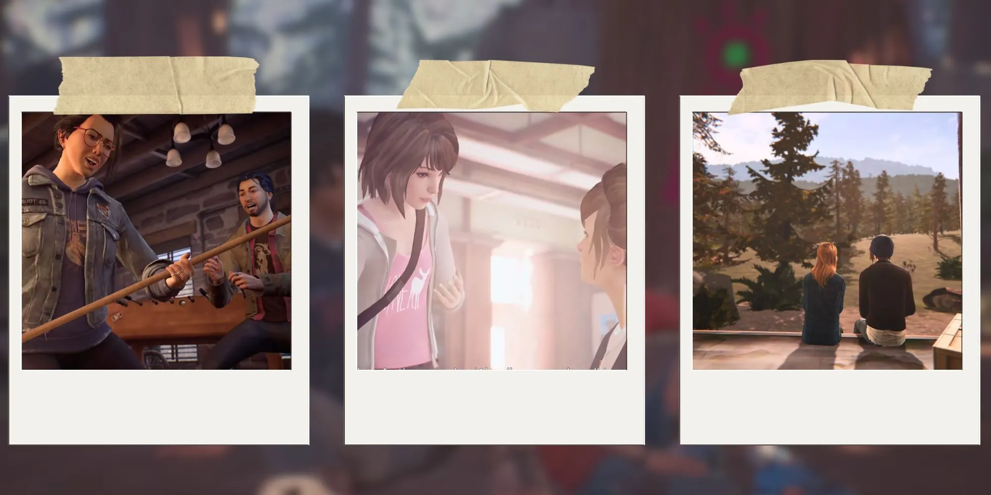Tổng hợp hình ảnh các phần game Life is Strange trong bộ sưu tập, bao gồm Remastered và Double Exposure