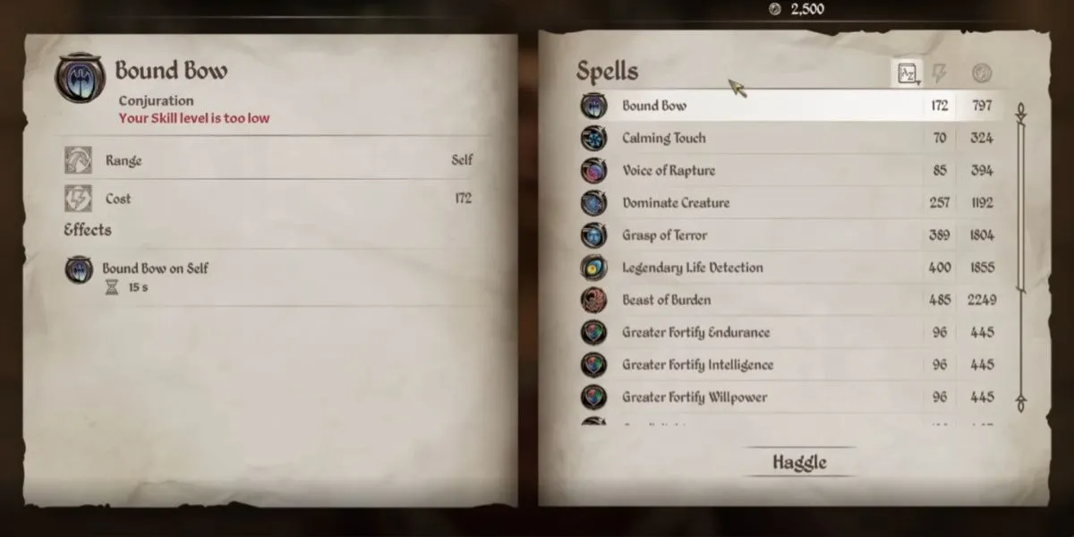 Triệu hồi Bound Bow để chiến đấu trong The Elder Scrolls IV: Oblivion Remastered