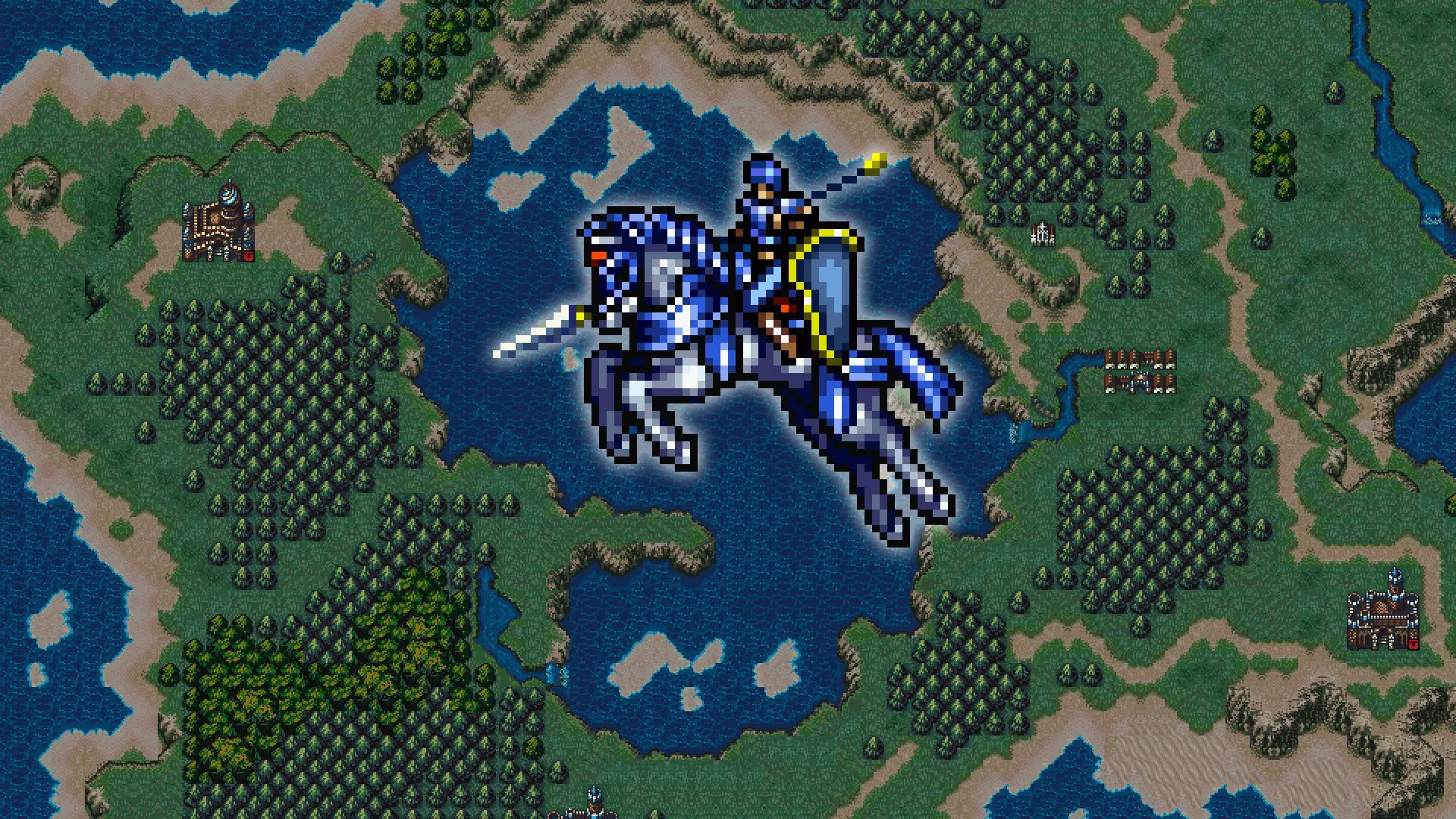 Tựa game chiến thuật Fire Emblem: Genealogy Of The Holy War trên nền tảng SNES.