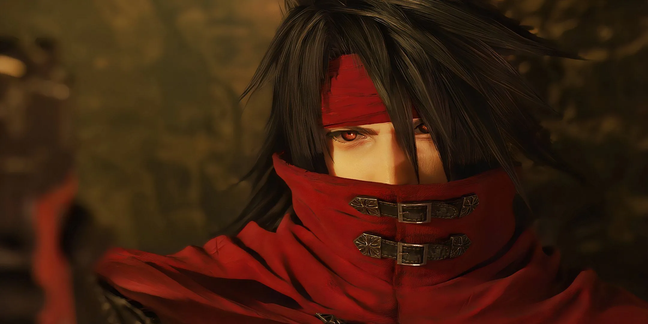 Vincent Valentine, nhân vật bí ẩn của Final Fantasy 7, trong trang phục đặc trưng