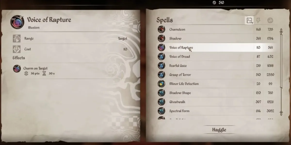 Voice of Rapture, phép thuật giúp xoa dịu kẻ thù trong Oblivion Remastered