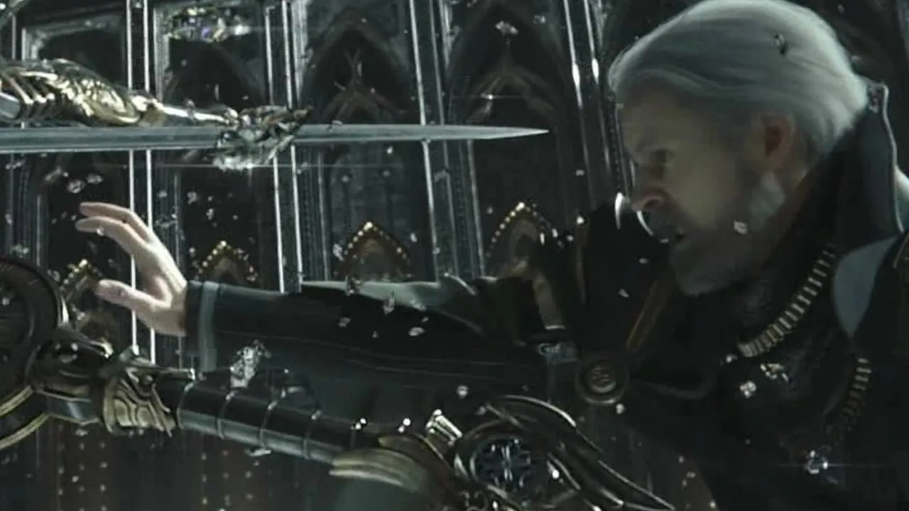 Vua Regis Lucis Caelum hi sinh trong Kingsglaive, tiền truyện của Final Fantasy XV