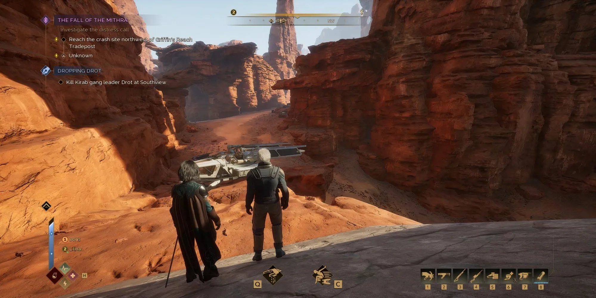 Bản đồ Arrakis chỉ dẫn vị trí tàu Mithra rơi trong Dune Awakening Lost Harvest DLC
