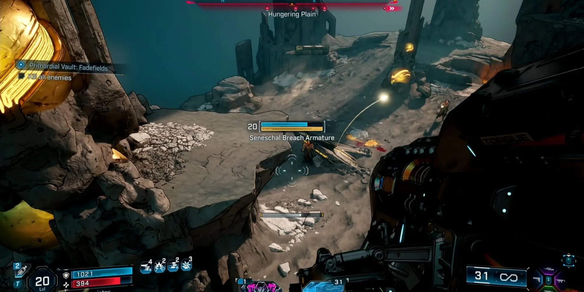 Cận cảnh một khẩu súng trong Borderlands 4 với các bộ phận từ nhiều nhà sản xuất khác nhau, thể hiện tính năng tùy biến sâu sắc.