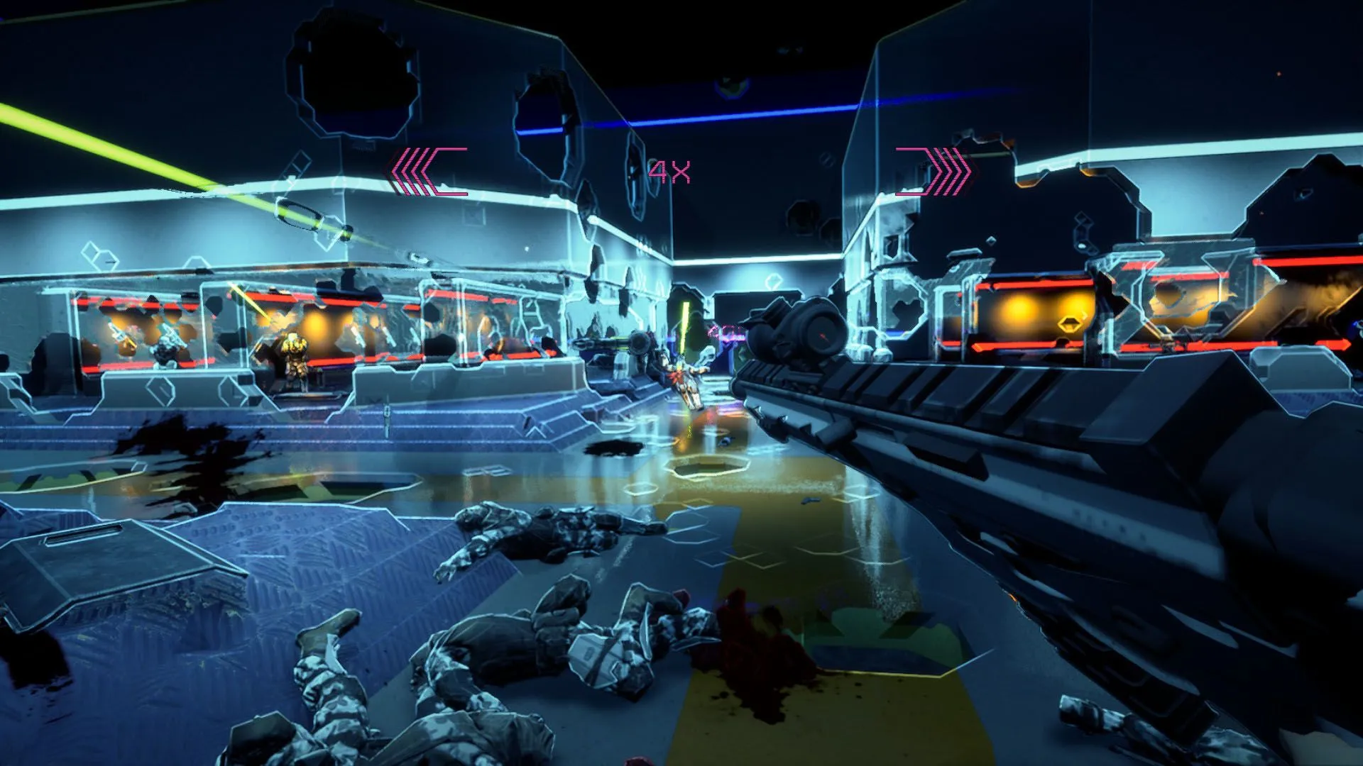 Cảnh tượng hành động mãn nhãn trong Severed Steel, tựa game FPS phong cách Bullet Time đang giảm giá sốc trên Steam.
