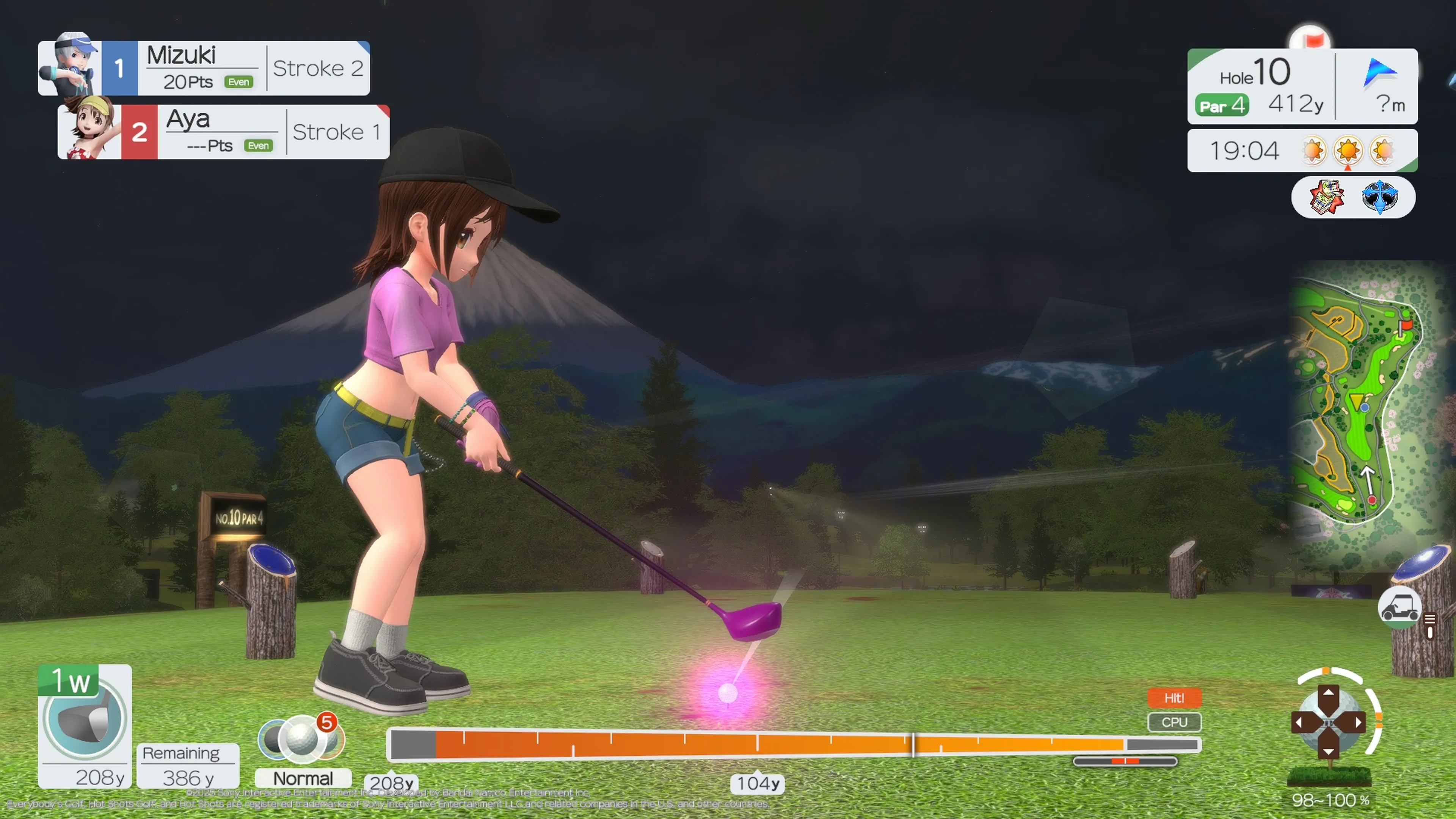 Chế độ World Tour với cốt truyện visual novel nhạt nhẽo của Everybody's Golf Hot Shots