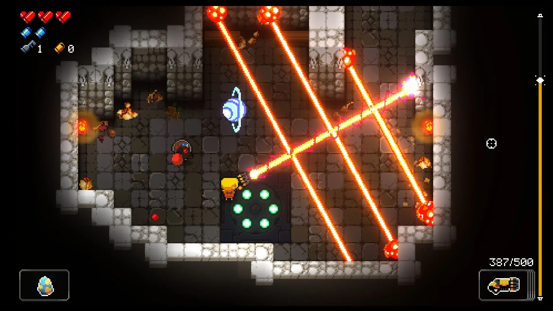 Cơn mưa đạn từ kẻ thù trong Enter the Gungeon