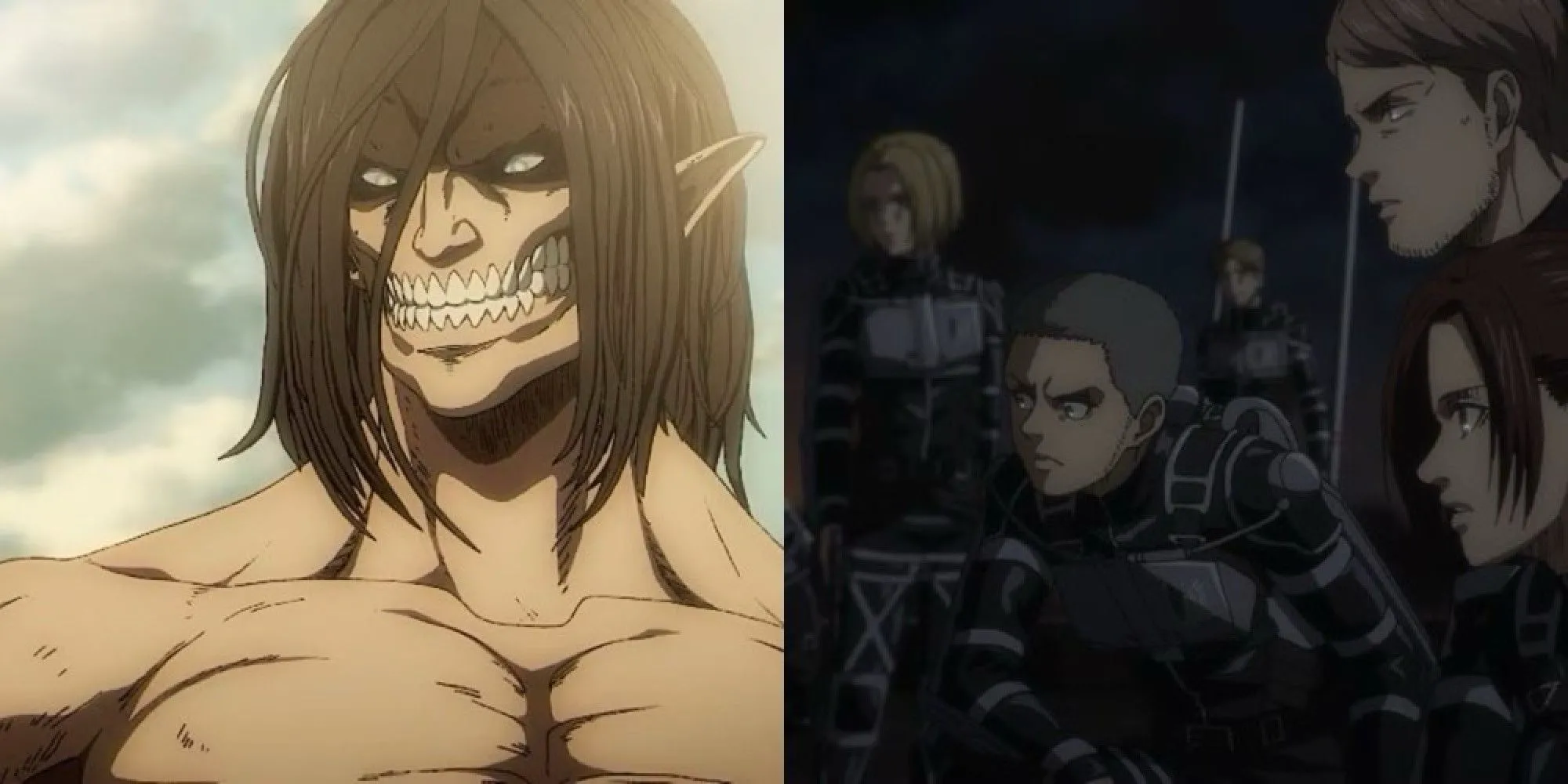 Eren Jaeger và dàn nhân vật chính trong Attack on Titan, biểu tượng của cuộc chiến sinh tồn.
