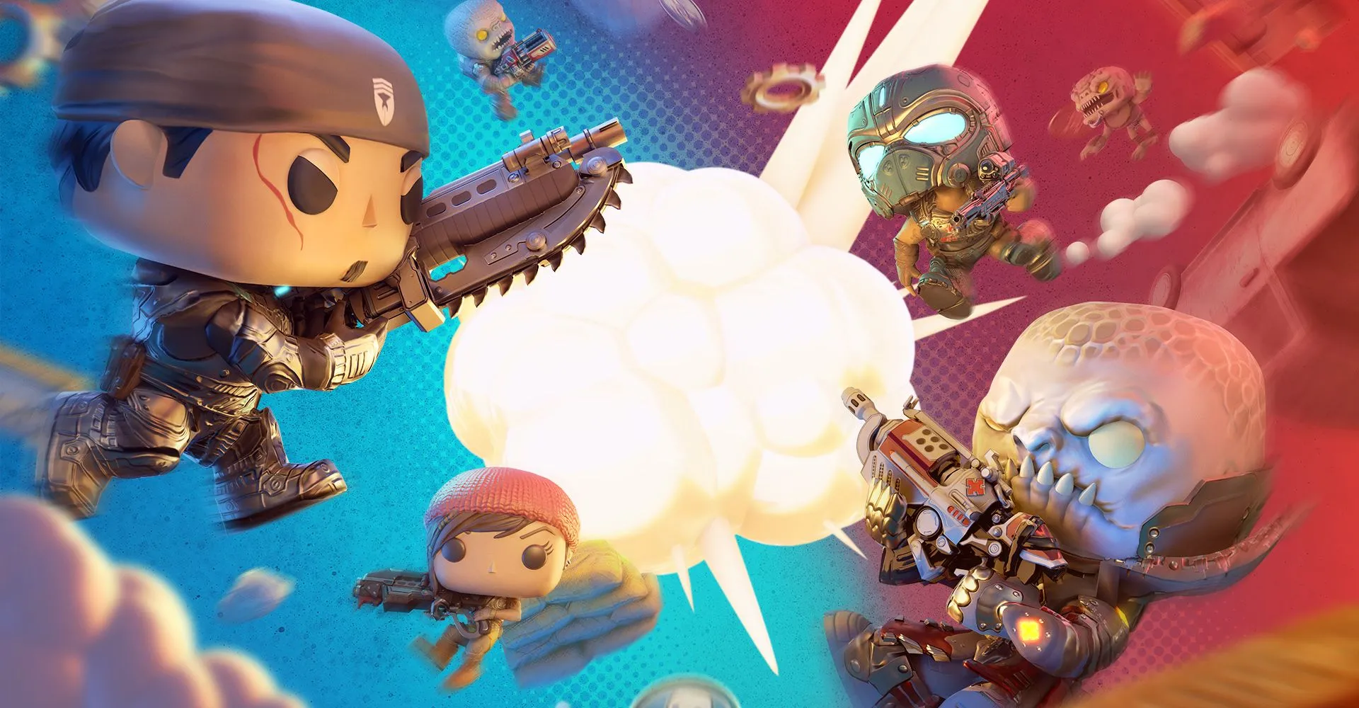 Gears Pop: Game spin-off chiến thuật PvP trên di động với tạo hình Funko Pop độc đáo