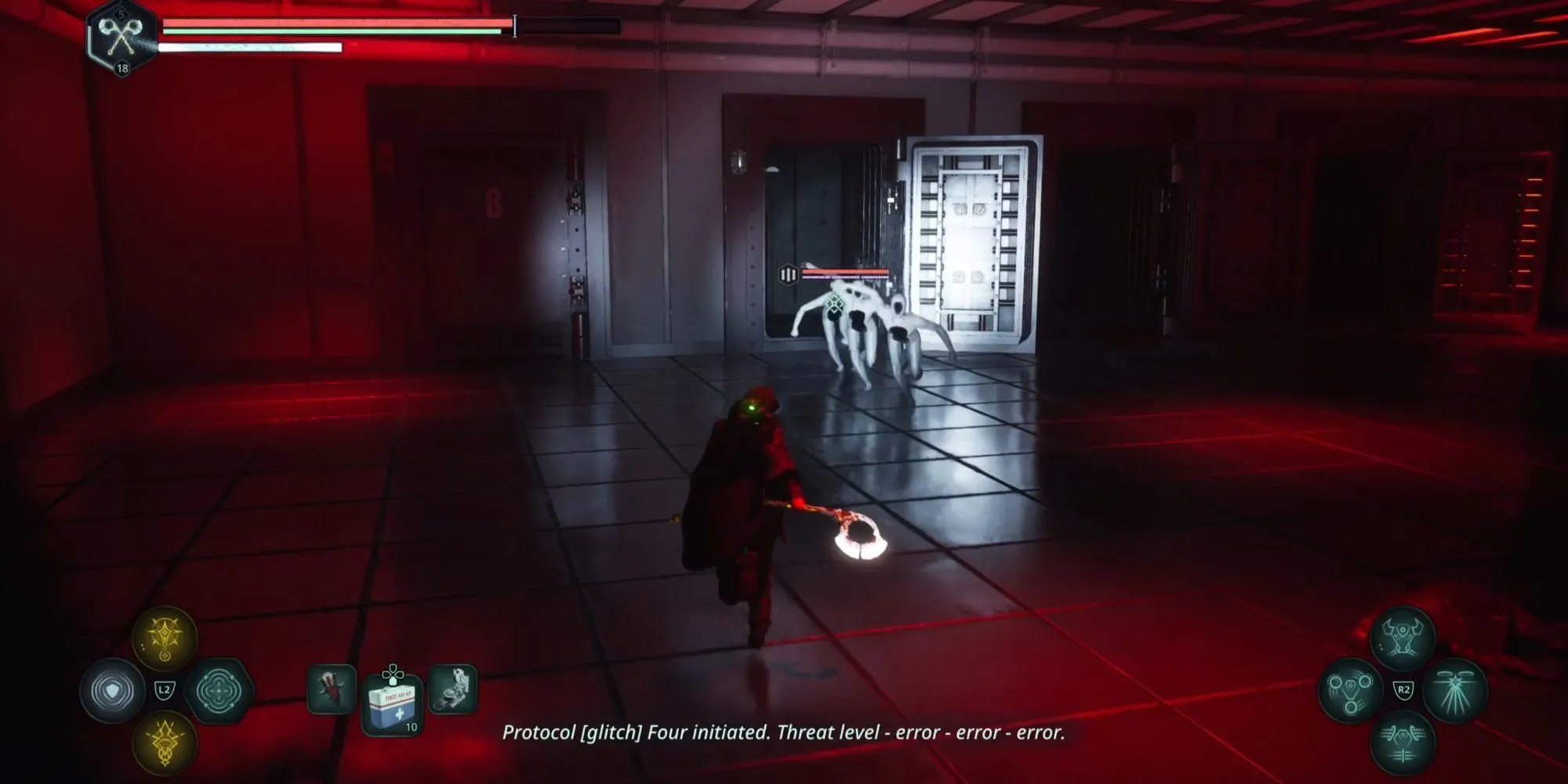 Giao diện chiến đấu và các kỹ năng Glyph độc đáo trong Hell Is Us, giúp game thủ đa dạng hóa lối chơi