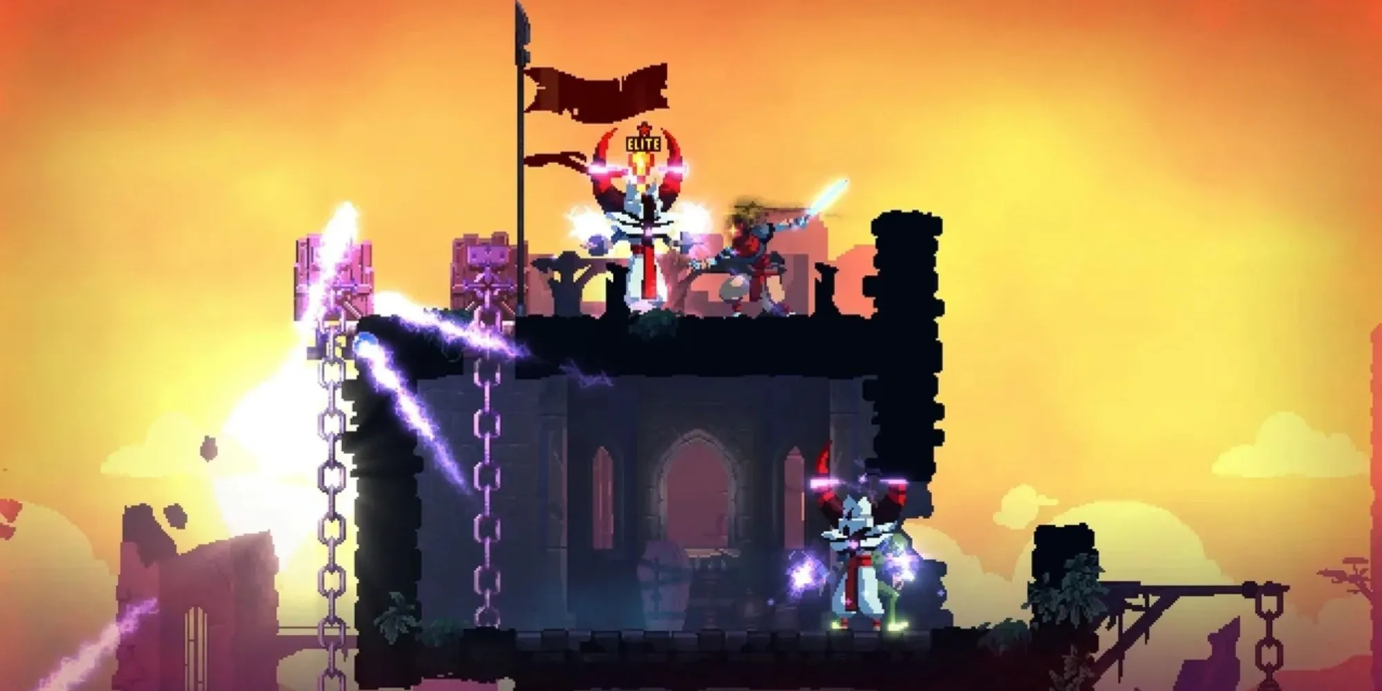 Giao diện gameplay sôi động của Dead Cells, nơi thử thách không ngừng nghỉ