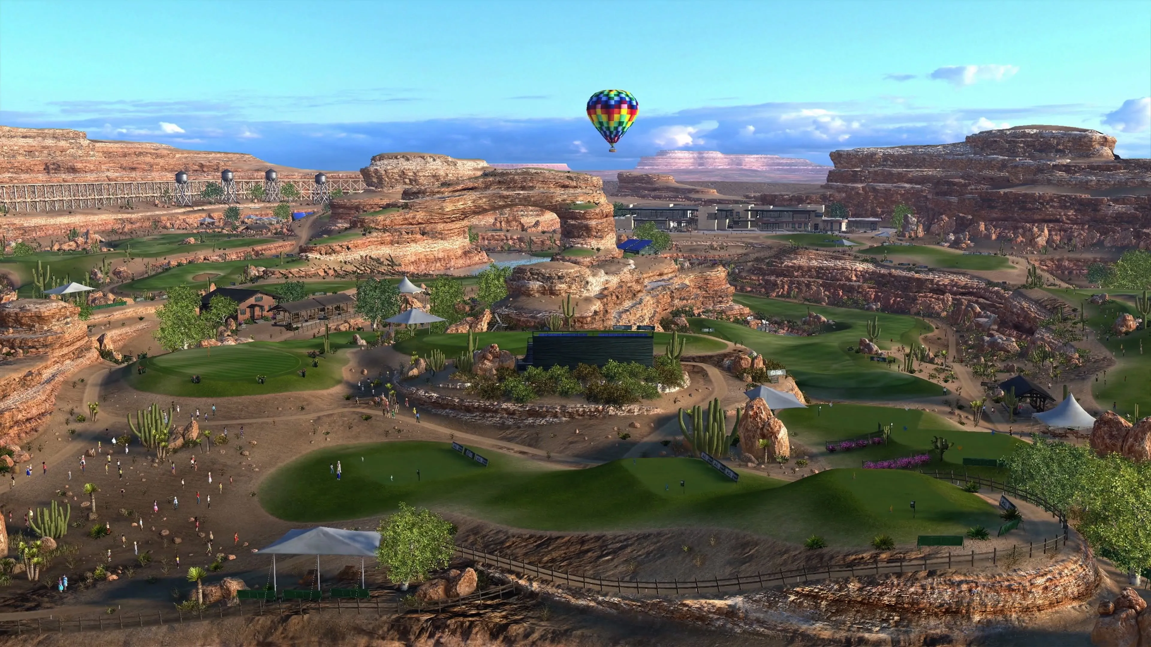 Giao diện sân golf tươi sáng và cuốn hút của Everybody's Golf 2017