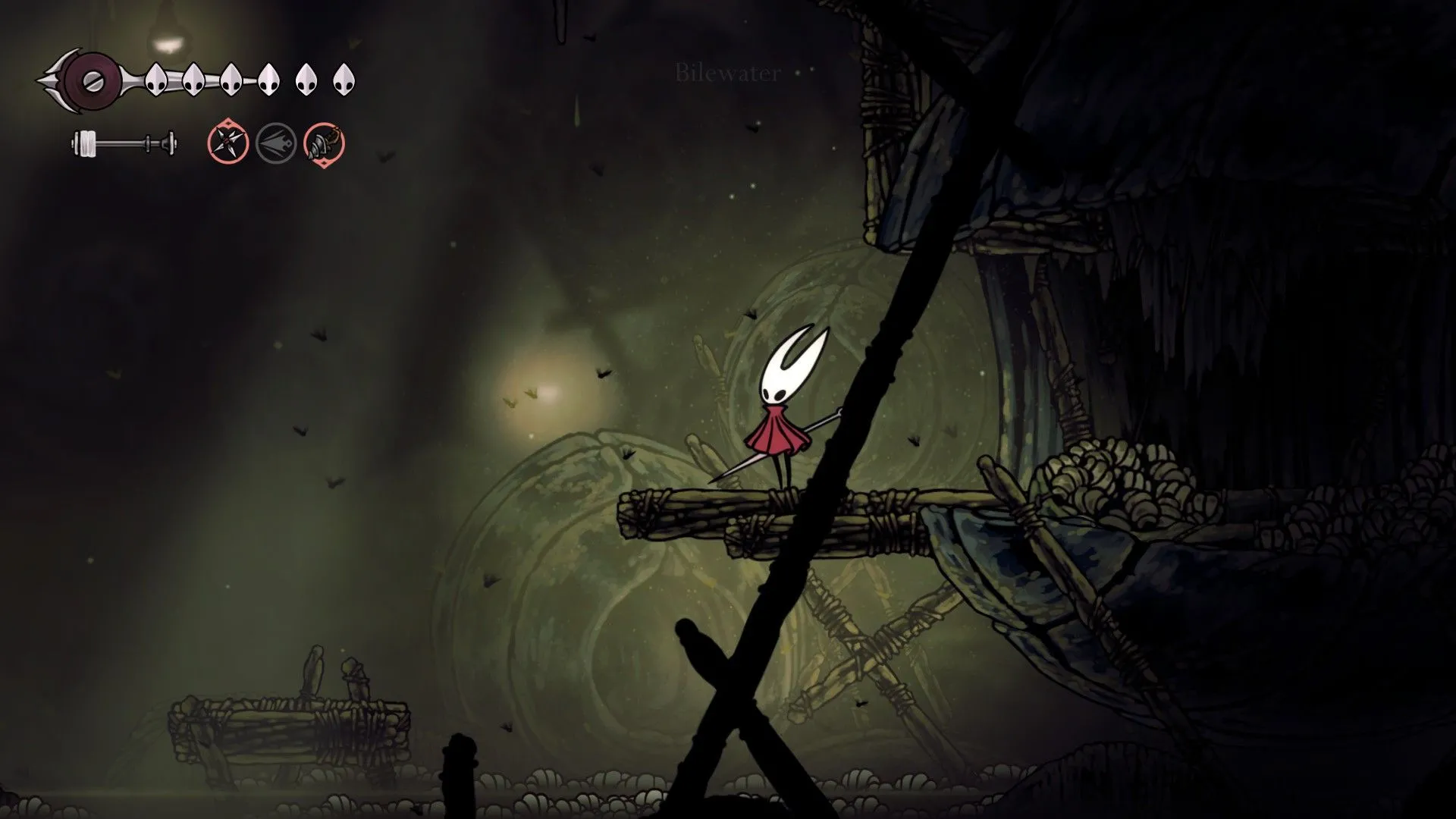 Groal The Great tại lối vào Bilewater trong Hollow Knight Silksong