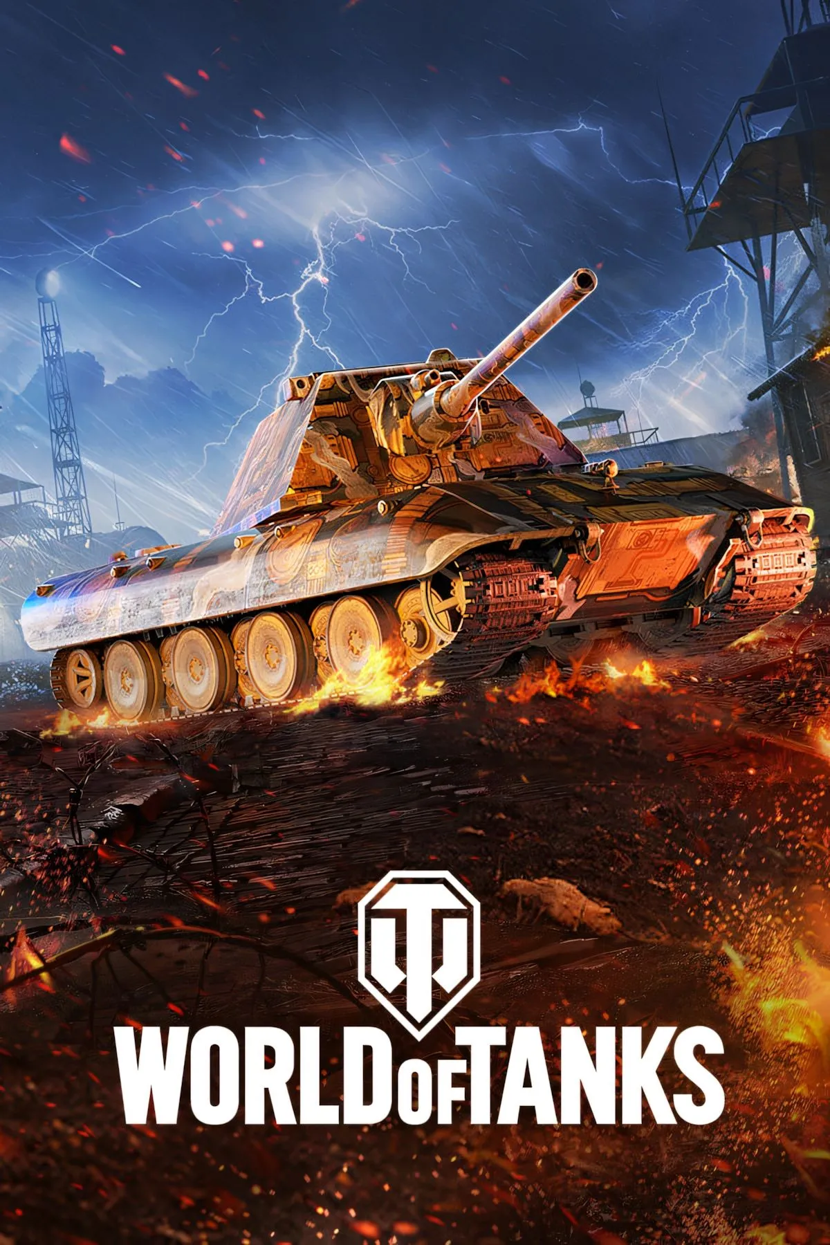 Hình ảnh bìa của World of Tanks, biểu tượng game bắn xe tăng huyền thoại
