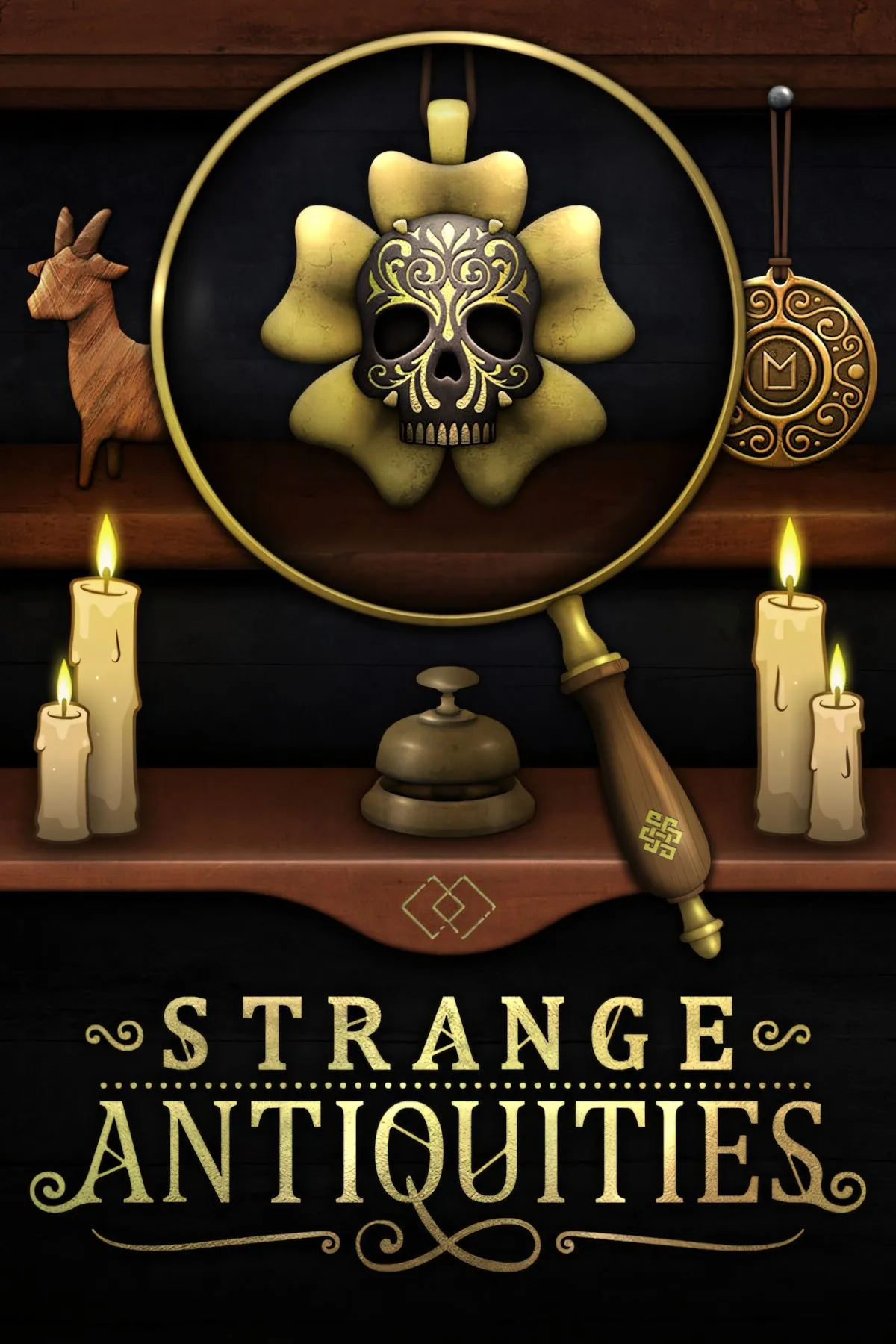 Hình ảnh tổng quan bìa game Strange Antiquities, game giải đố indie hấp dẫn