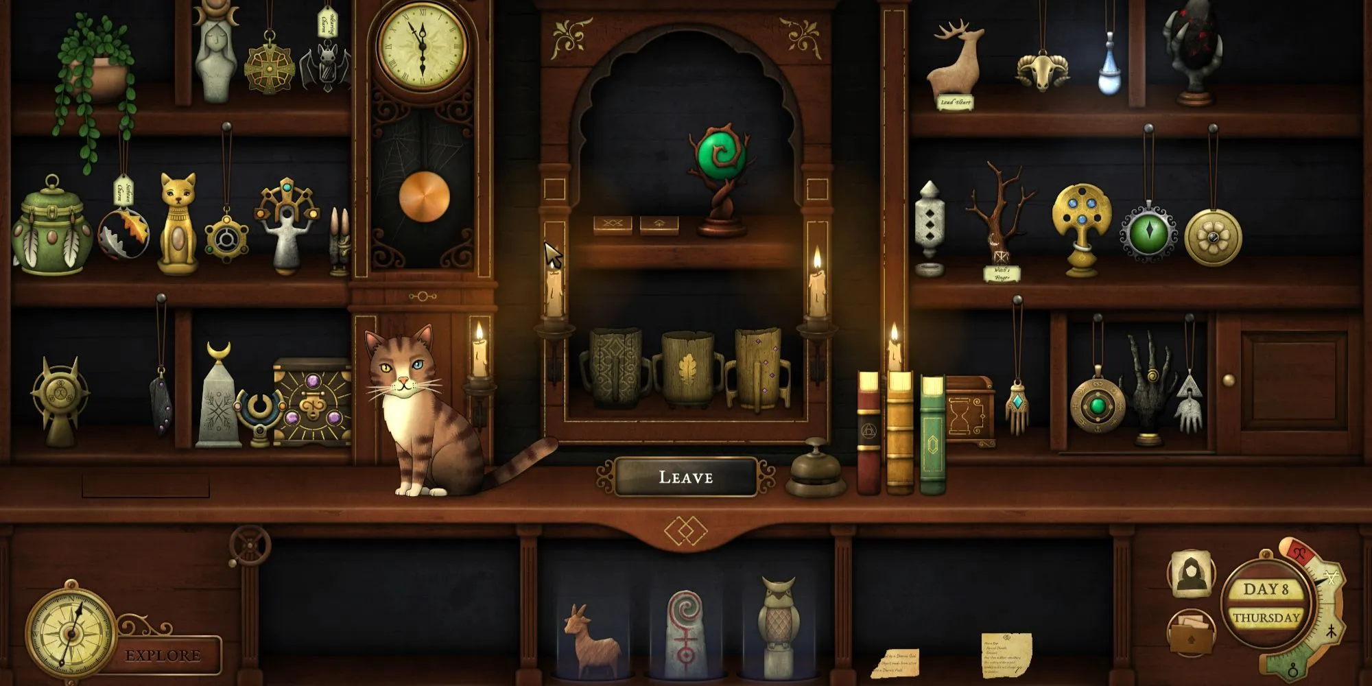 Hoàn thành câu đố ba bệ thờ cổ vật trong Strange Antiquities, mở ra căn phòng bí mật