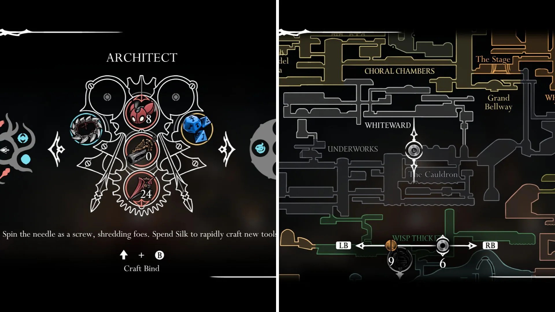 Hornet sử dụng Architect Crest - Huy hiệu Kiến Trúc Sư tập trung vào công cụ