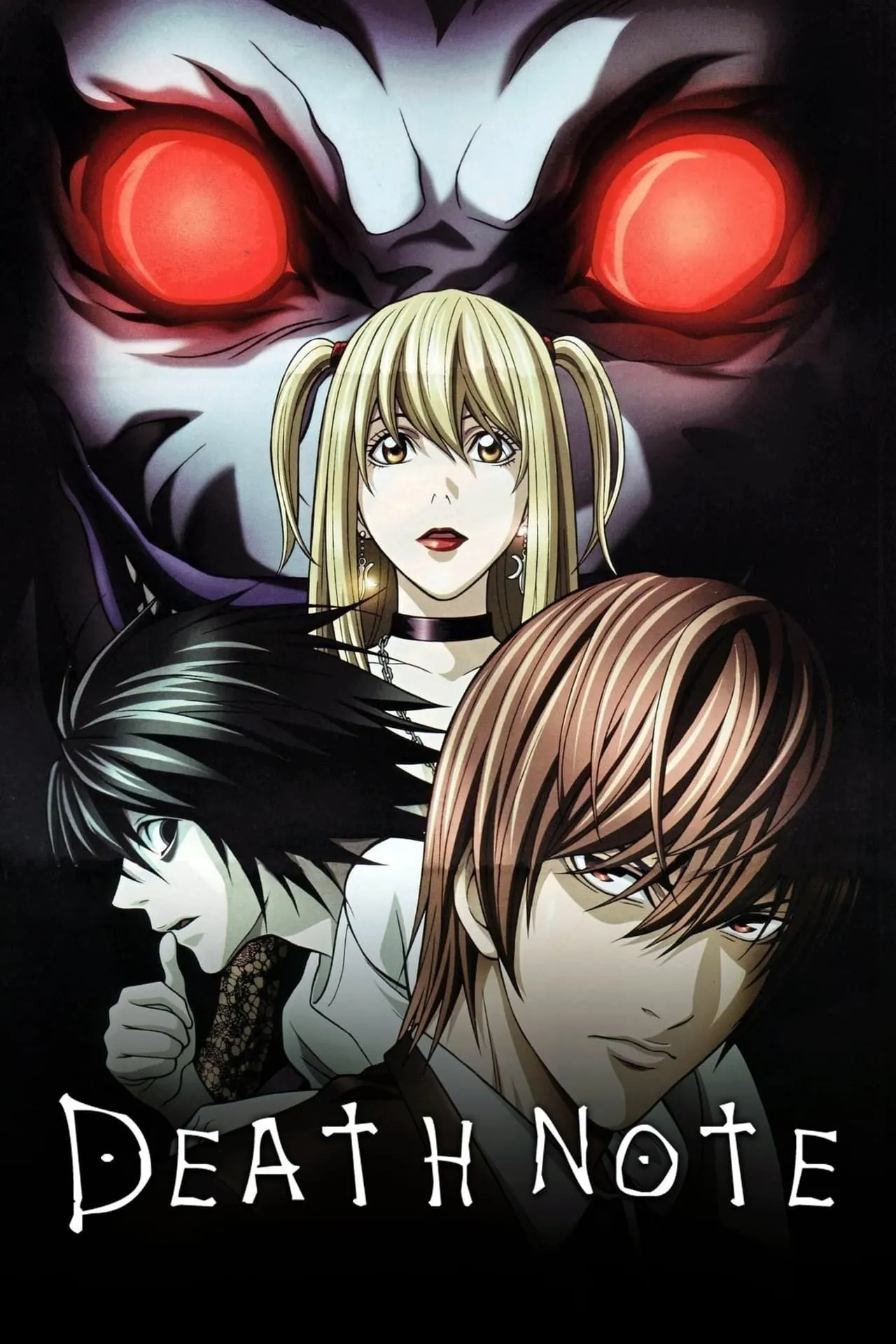 Key visual chính thức của anime Death Note năm 2006