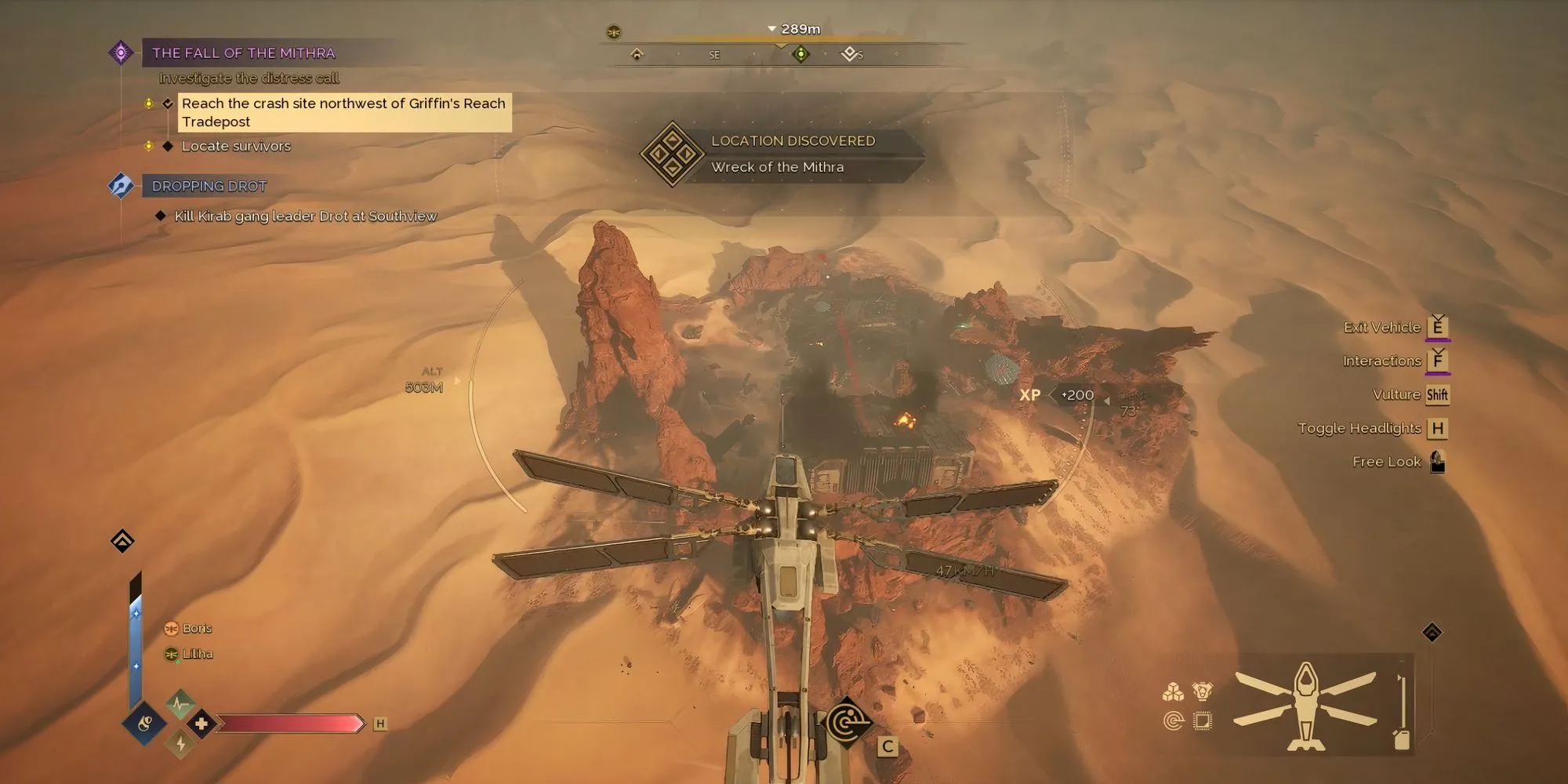 Khám phá xác tàu Mithra bị bắn hạ, nơi những người sống sót đang chờ đợi sự giúp đỡ trong Dune Awakening