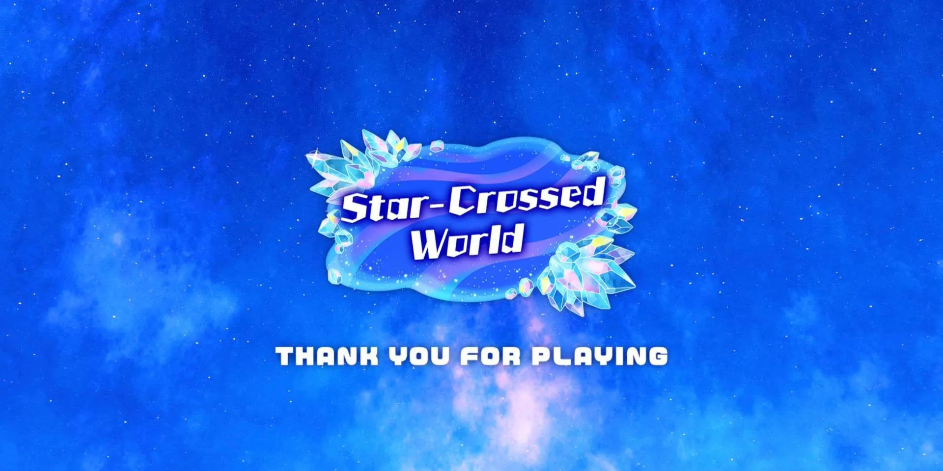 Màn hình &quot;Cảm ơn đã chơi&quot; khi hoàn thành Kirby Star-Crossed World, để lại dư vị của một cuộc phiêu lưu ngắn ngủi