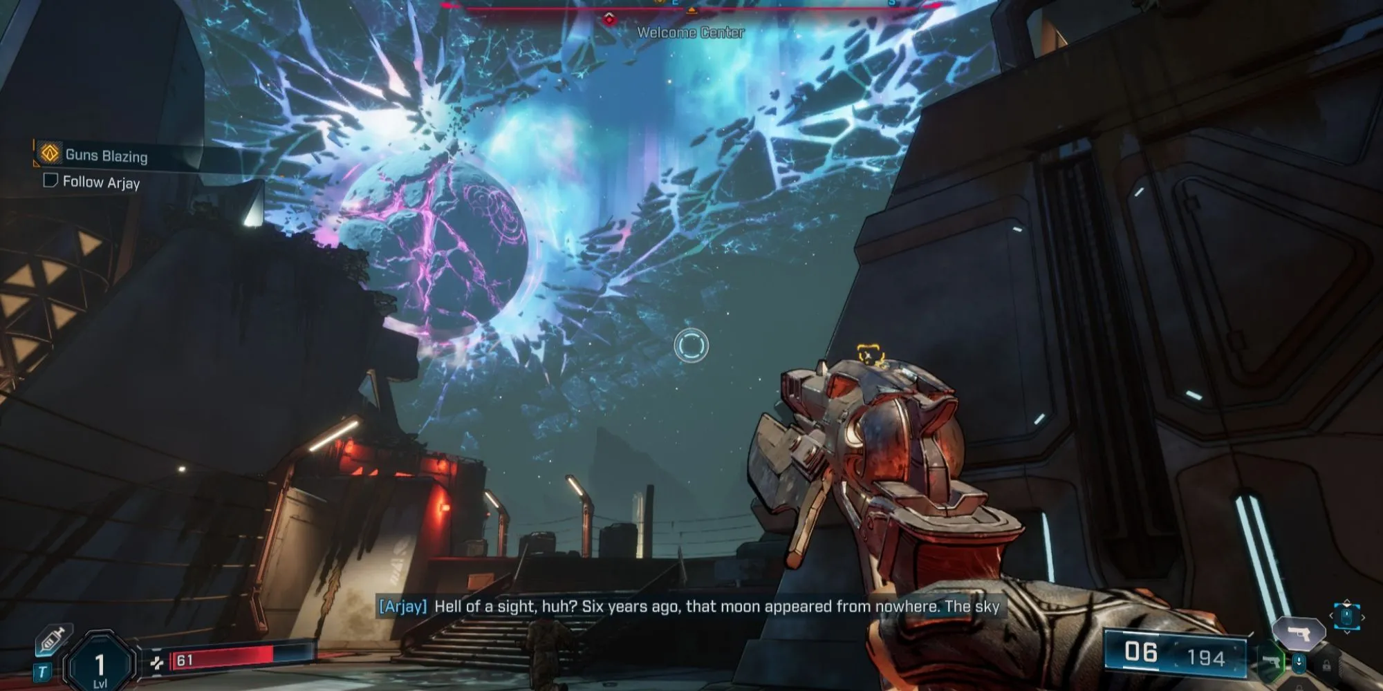 Maya the Siren, một Vault Hunter biểu tượng, đang sử dụng sức mạnh Siren trong trận chiến hỗn loạn của Borderlands.