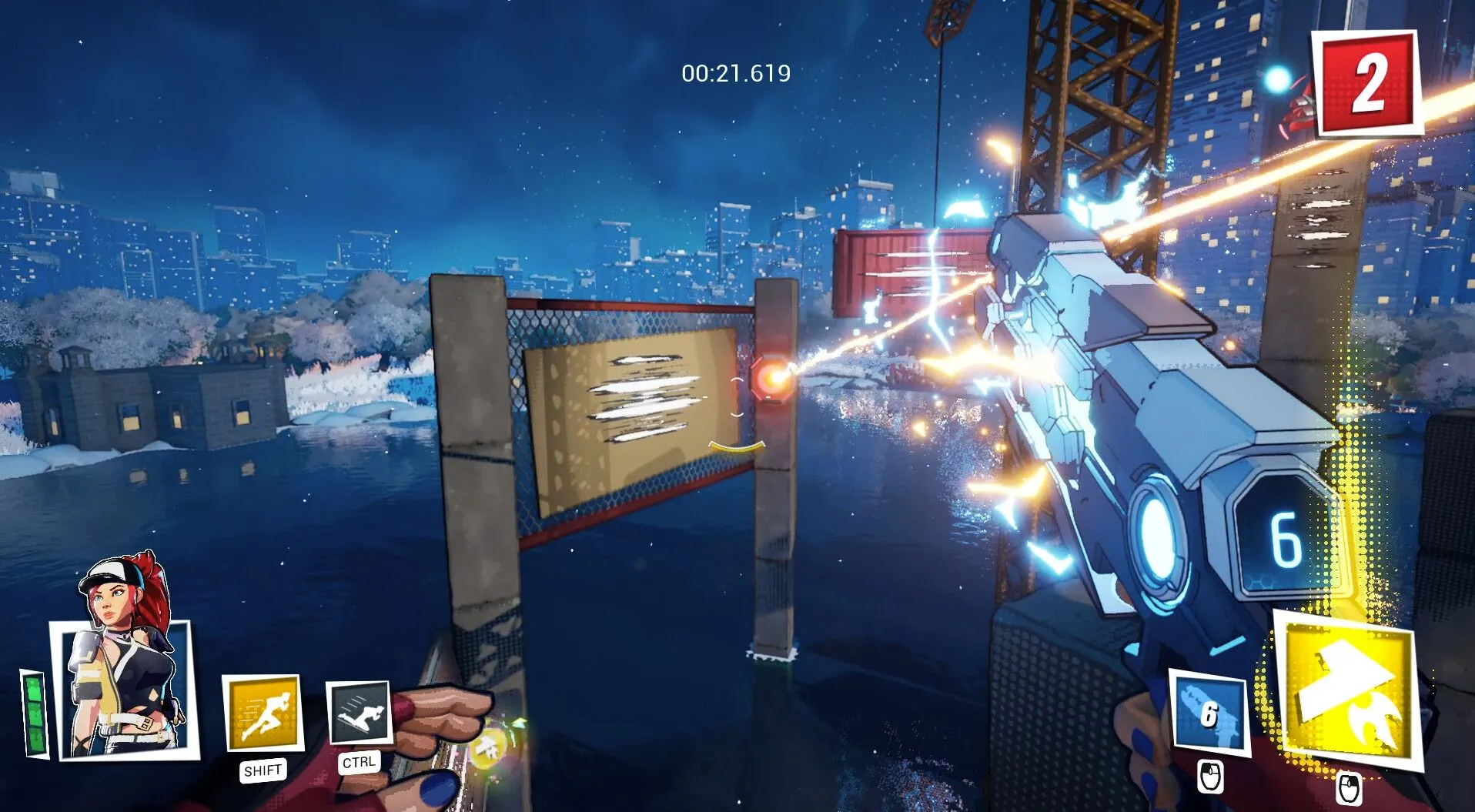 Một trong năm ảnh chụp màn hình chính thức của JETRUNNER trên Steam