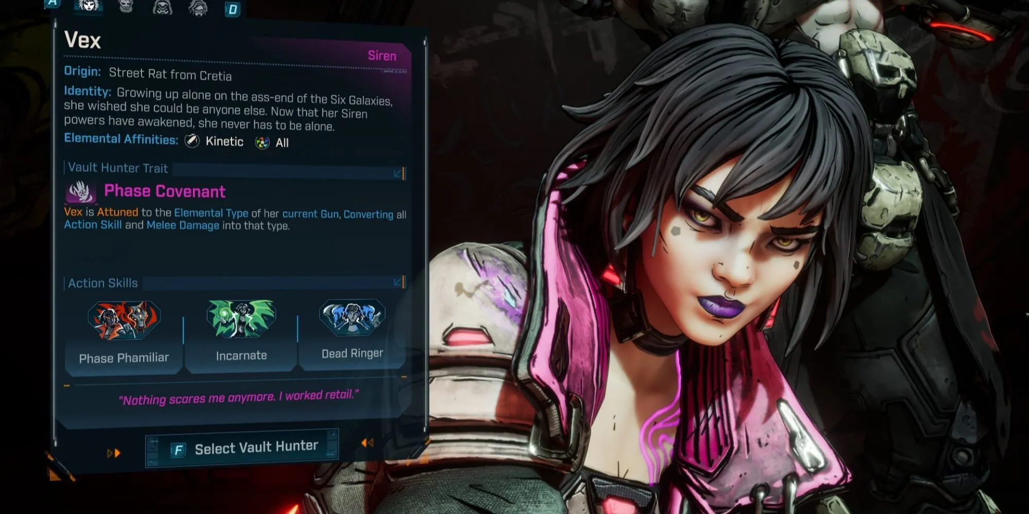 Một Vault Hunter khác của Borderlands 4 đang chuẩn bị tung ra kỹ năng hành động mạnh mẽ, thể hiện phong cách chiến đấu đa dạng.
