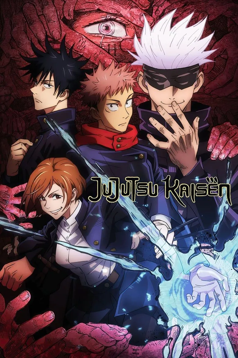 Poster chính thức của anime Chú Thuật Hồi Chiến - Jujutsu Kaisen, mùa 1