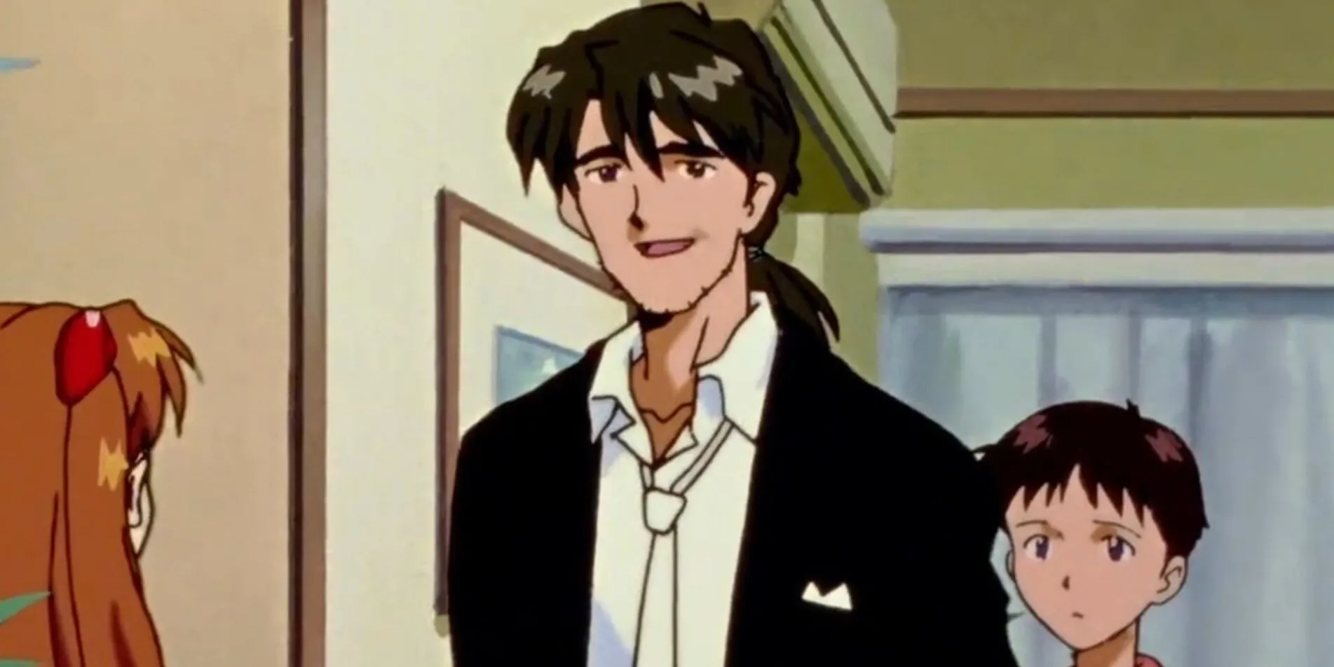 Shinji Ikari và Ryoji Kaji Neon Genesis Evangelion, người lớn hiếm hoi đối xử Shinji như một con người