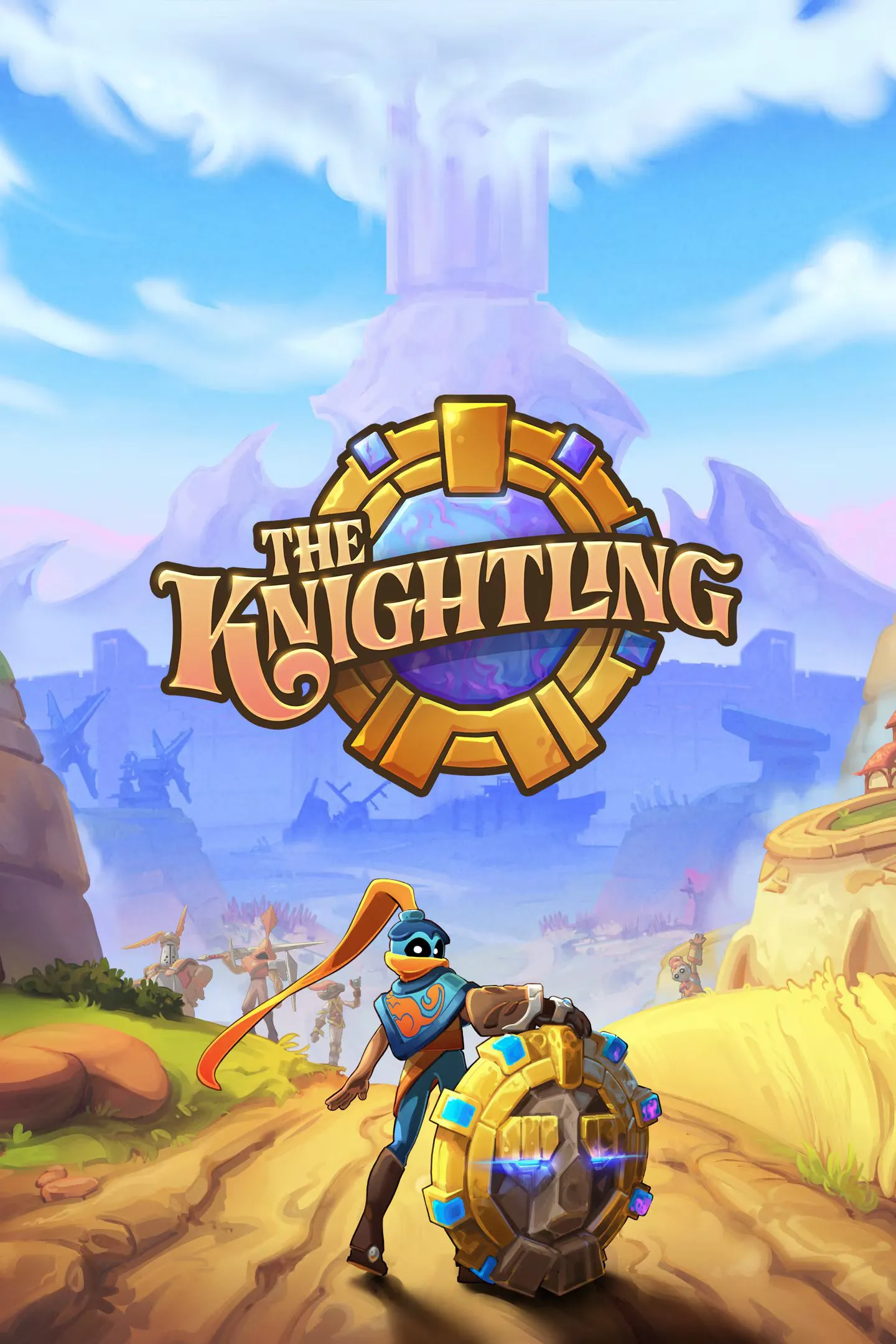 The Knightling với hình ảnh nhân vật chính và khiên Magnus