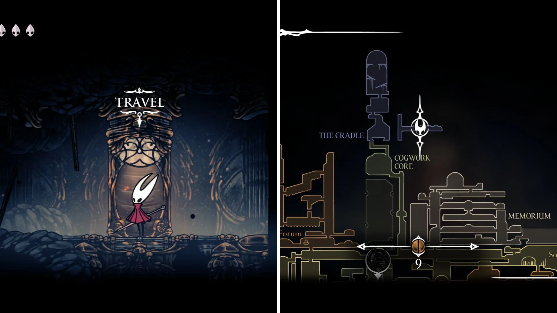 Vị trí trạm Ventrica Terminus, trung tâm di chuyển nhanh trong Hollow Knight Silksong