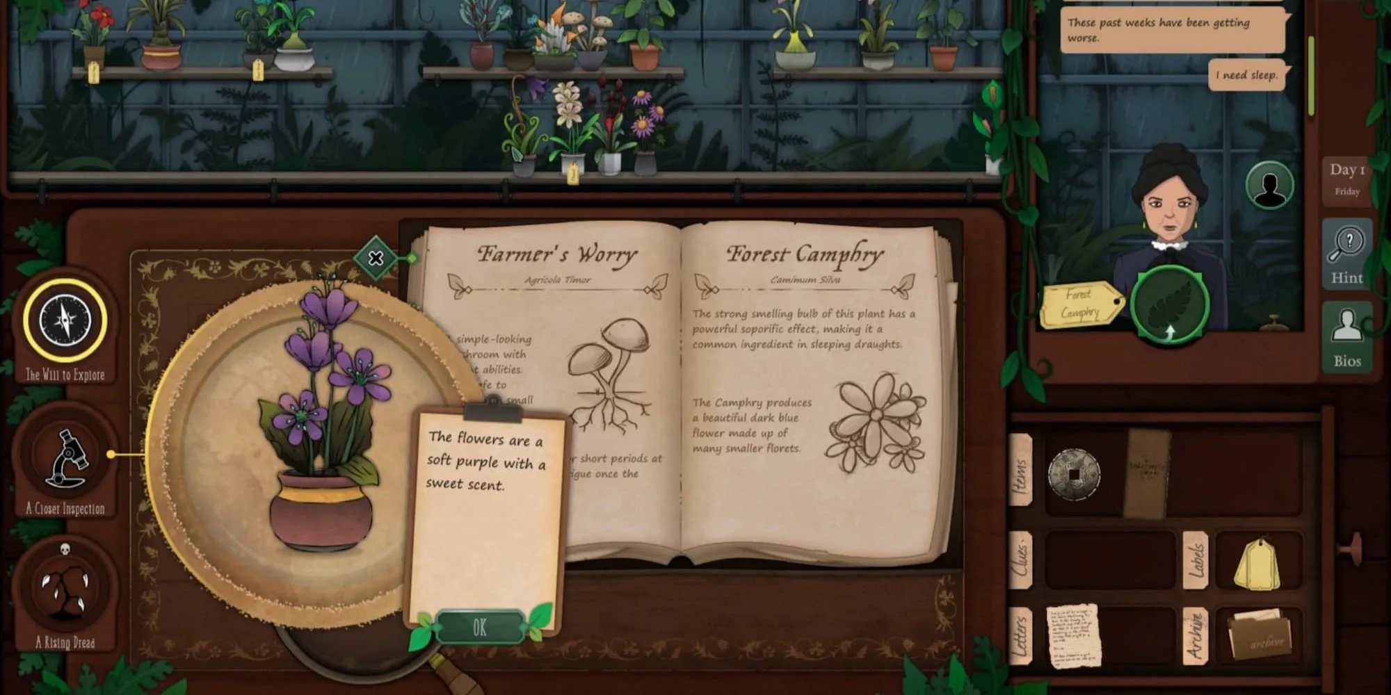 Xác định loại cây kỳ lạ trong game Strange Horticulture